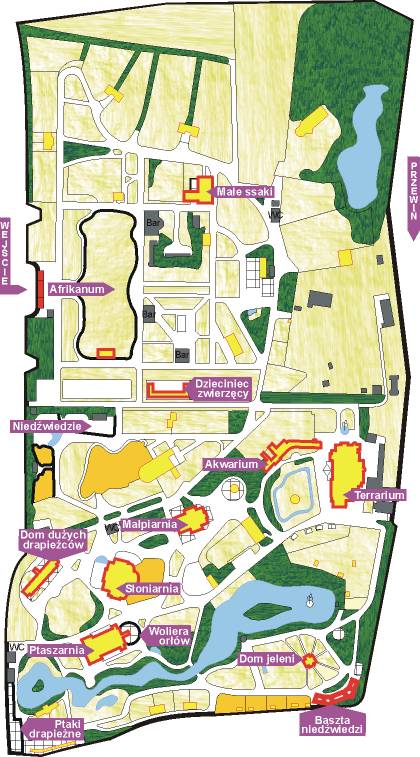 [Mapa: Miejski Ogrd Zoologiczny we Wrocawiu]